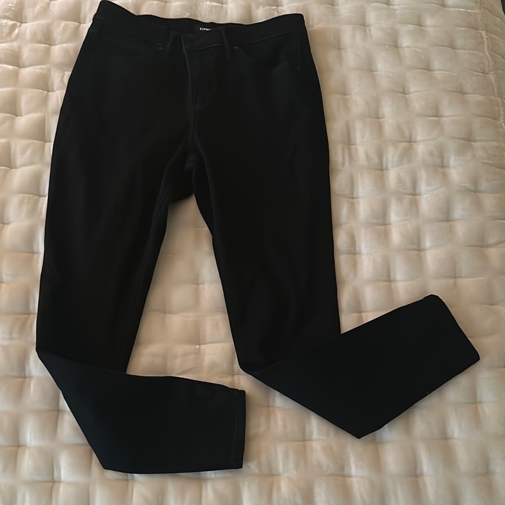 Express black skinny jeans